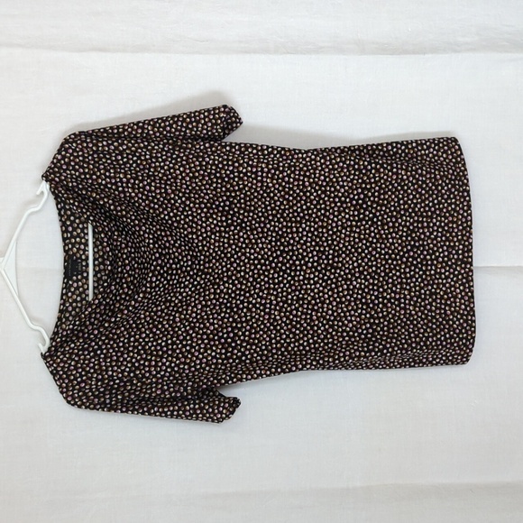 🍉 Ann Taylor Cowl Neck Polka Dot Blouse Size Small - Picture 1 of 4